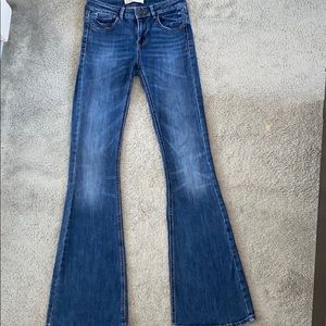 Used Zara mid rise flare jeans
